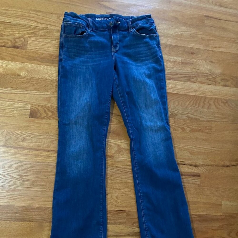 AE Next Level Super Low-Rise Flare Jean 10 Long